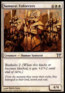 Samurai Enforcers - Champions of Kamigawa (Uncommon) [CHK-42] - JotaCards - Tu Tienda de TCG