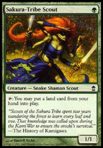 Sakura-Tribe Scout - Saviors of Kamigawa (Common) [SOK-144] - JotaCards - Tu Tienda de TCG