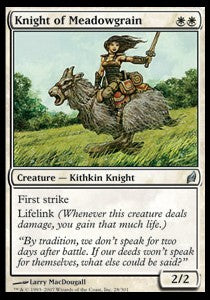 Knight of Meadowgrain - Lorwyn (Uncommon) [LRW-28] - JotaCards - Tu Tienda de TCG