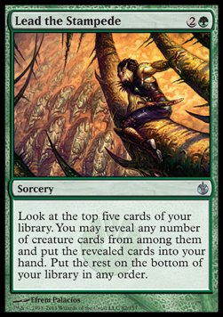 Lead the Stampede - Mirrodin Besieged (Uncommon) [MBS-82] - JotaCards - Tu Tienda de TCG