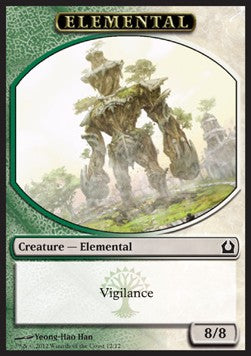 Elemental Token (Green and White 8/8) - Return to Ravnica (Token) [RTR-T12] - JotaCards - Tu Tienda de TCG