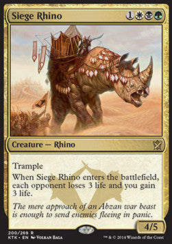 Siege Rhino - Khans of Tarkir (Rare) [KTK-200] - JotaCards - Tu Tienda de TCG