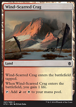 Wind-Scarred Crag - Khans of Tarkir (Common) [KTK-247] - JotaCards - Tu Tienda de TCG