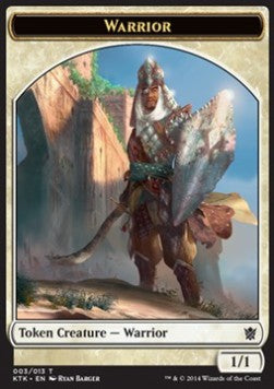 Warrior Token (White 1/1) (V.1) - Khans of Tarkir (Token) [KTK-T3] - JotaCards - Tu Tienda de TCG