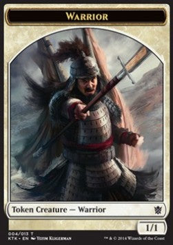 Warrior Token (White 1/1) (V.2) - Khans of Tarkir (Token) [KTK-T4] - JotaCards - Tu Tienda de TCG