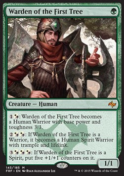 Warden of the First Tree - Fate Reforged (Mythic) [FRF-143] - JotaCards - Tu Tienda de TCG