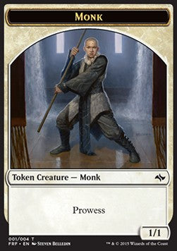 Monk Token (White 1/1 Prowess) - Fate Reforged (Token) - JotaCards - Tu Tienda de TCG