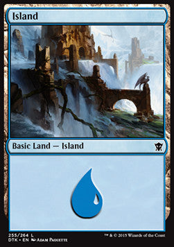 Island (V.3) - Dragons of Tarkir (Land) [DTK-255] - JotaCards - Tu Tienda de TCG