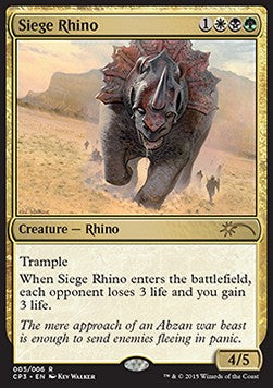 Siege Rhino - Clash Pack Promos (Rare) [CPP-5] - JotaCards - Tu Tienda de TCG