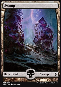 Swamp (V.7) - Battle for Zendikar (Land) [BFZ-263] - JotaCards - Tu Tienda de TCG