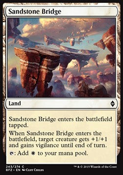Sandstone Bridge - Battle for Zendikar (Common) [BFZ-243] - JotaCards - Tu Tienda de TCG