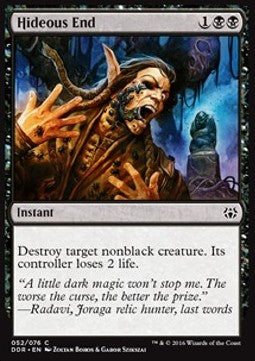 Hideous End - Duel Decks: Nissa vs. Ob Nixilis (Common) [DDR-52]