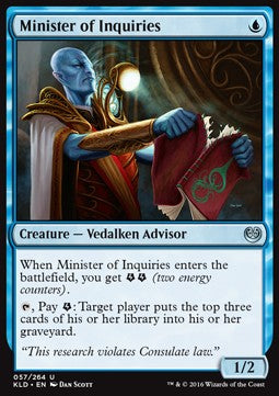 Minister of Inquiries - Kaladesh (Uncommon) [KLD-57] - JotaCards - Tu Tienda de TCG