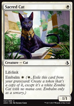 Sacred Cat - Amonkhet (Common) [AKH-27] - JotaCards - Tu Tienda de TCG