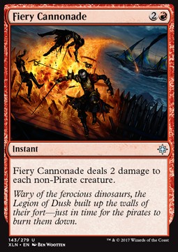 Fiery Cannonade - Ixalan (Uncommon) [XLN-143] - JotaCards - Tu Tienda de TCG