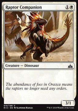 Raptor Companion - Rivals of Ixalan (Common) [RIX-19] - JotaCards - Tu Tienda de TCG