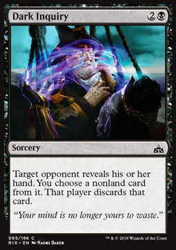 Dark Inquiry - Rivals of Ixalan (Common) [RIX-65] - JotaCards - Tu Tienda de TCG