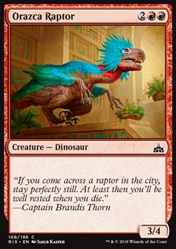 Orazca Raptor - Rivals of Ixalan (Common) [RIX-108] - JotaCards - Tu Tienda de TCG