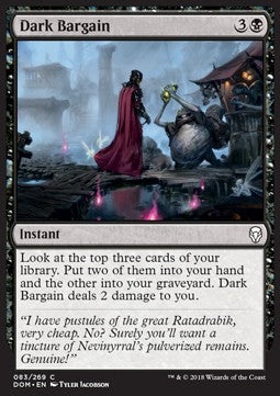 Dark Bargain - Dominaria (Common) [DOM-83] - JotaCards - Tu Tienda de TCG