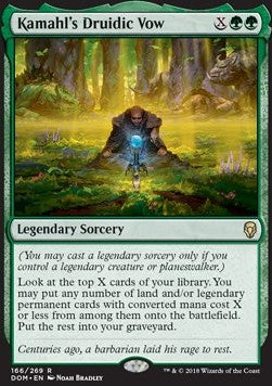 Kamahl's Druidic Vow - Dominaria (Rare) [DOM-166] - JotaCards - Tu Tienda de TCG