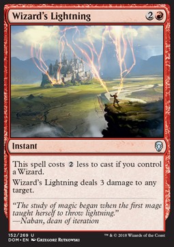 Wizard's Lightning - Dominaria (Uncommon) [DOM-152] - JotaCards - Tu Tienda de TCG