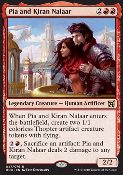 Pia and Kiran Nalaar - Duel Decks: Elves vs. Inventors (Rare) [DDU-47] - JotaCards - Tu Tienda de TCG