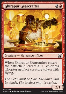 Ghirapur Gearcrafter - Duel Decks: Elves vs. Inventors (Common) [DDU-46] - JotaCards - Tu Tienda de TCG