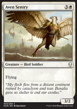 Aven Sentry - Dominaria (Common) [DOM-3] - JotaCards - Tu Tienda de TCG