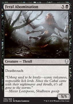 Feral Abomination - Dominaria (Common) [DOM-92] - JotaCards - Tu Tienda de TCG