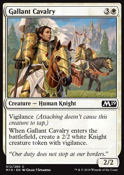 Gallant Cavalry - Core 2019 (Common) [M19-12] - JotaCards - Tu Tienda de TCG