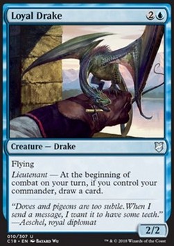 Loyal Drake - Commander 2018 (Uncommon) [C18-10] - JotaCards - Tu Tienda de TCG