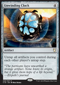 Unwinding Clock - Commander 2018 (Rare) [C18-228] - JotaCards - Tu Tienda de TCG