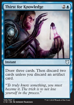Thirst for Knowledge - Commander 2018 (Uncommon) [C18-106] - JotaCards - Tu Tienda de TCG