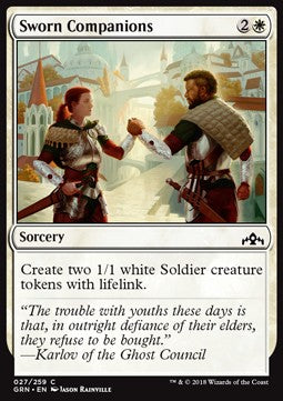 Sworn Companions - Guilds of Ravnica (Common) [GRN-27] - JotaCards - Tu Tienda de TCG
