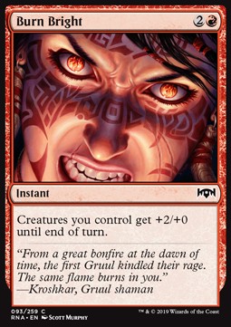 Burn Bright - Ravnica Allegiance (Common) [RNA-93] - JotaCards - Tu Tienda de TCG