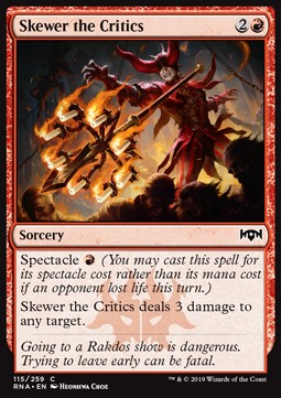 Skewer the Critics - Ravnica Allegiance (Common) [RNA-115] - JotaCards - Tu Tienda de TCG