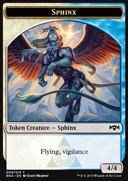 Sphinx Token (White and Blue 4/4) - Ravnica Allegiance (Token) [RNA-T09] - JotaCards - Tu Tienda de TCG