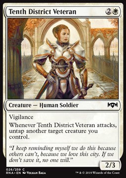 Tenth District Veteran - Ravnica Allegiance (Common) [RNA-26] - JotaCards - Tu Tienda de TCG
