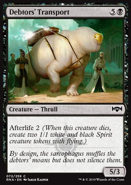 Debtors' Transport - Ravnica Allegiance (Common) [RNA-72] - JotaCards - Tu Tienda de TCG