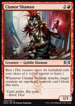 Clamor Shaman - Ravnica Allegiance (Uncommon) [RNA-96] - JotaCards - Tu Tienda de TCG