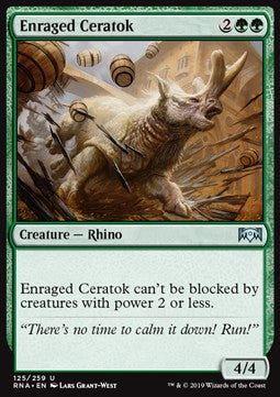 Enraged Ceratok - Ravnica Allegiance (Uncommon) [RNA-125] - JotaCards - Tu Tienda de TCG