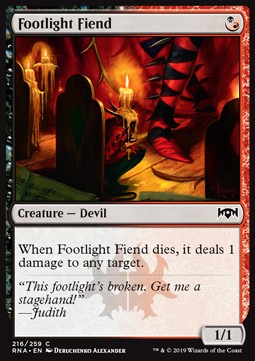 Footlight Fiend - Ravnica Allegiance (Common) [RNA-216] - JotaCards - Tu Tienda de TCG