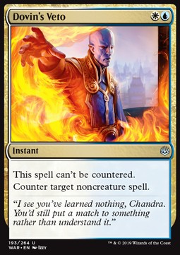 Dovin's Veto - War of the Spark (Uncommon) [WAR-193] - JotaCards - Tu Tienda de TCG
