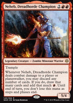 Neheb, Dreadhorde Champion - War of the Spark (Rare) [WAR-140] - JotaCards - Tu Tienda de TCG