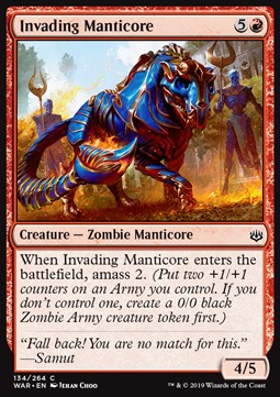 Invading Manticore - War of the Spark (Common) [WAR-134] - JotaCards - Tu Tienda de TCG