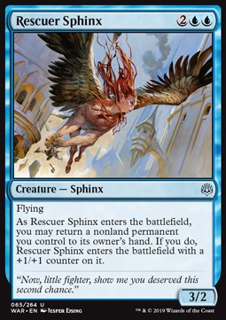 Rescuer Sphinx - War of the Spark (Uncommon) [WAR-65] - JotaCards - Tu Tienda de TCG