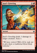 Jaya's Greeting - War of the Spark (Common) [WAR-136] - JotaCards - Tu Tienda de TCG