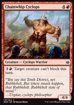 Chainwhip Cyclops - War of the Spark (Common) [WAR-118] - JotaCards - Tu Tienda de TCG