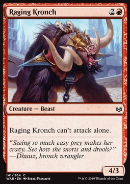 Raging Kronch - War of the Spark (Common) [WAR-141] - JotaCards - Tu Tienda de TCG