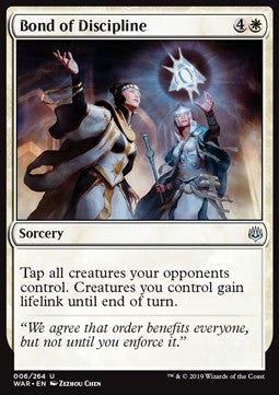 Bond of Discipline - War of the Spark (Uncommon) [WAR-6] - JotaCards - Tu Tienda de TCG